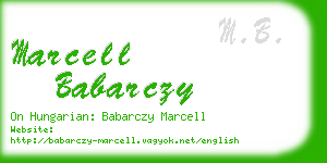 marcell babarczy business card